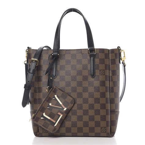 LOUIS VUITTON Damier Ebene Belmont PM Black